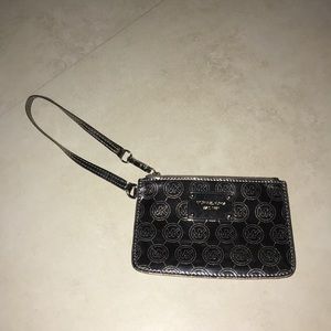 Michael Kors silver wristlet